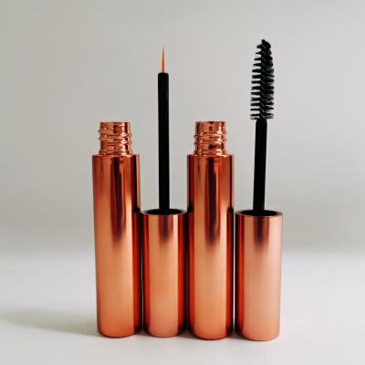 China Rose Gold Mascara Container Eyeliner Luxury Entire Metal Tube 10ML Eco-friendly for sale