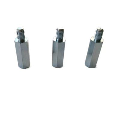 China Customized stainless steel outer-thread end-hole hex stud for sale