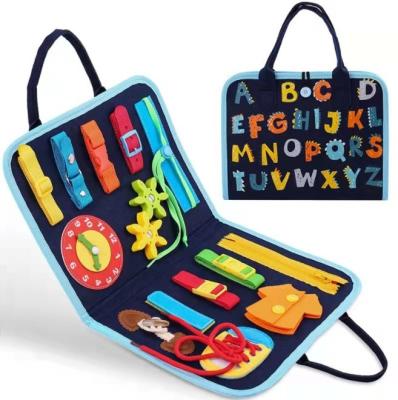 China Wholesale Children's Learing Toys Felt Children's Early Education Toys Educational Board Learn Bag for sale