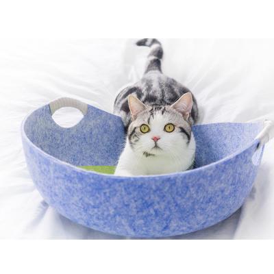 China Wholesale Breathable And Warm Manufacturer Cat Dog Comfortable Nest Felt Pet House for sale