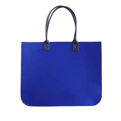 China Daily Fashion 2021 Can Customize Environmental Protection Handbag Shopping Bag Simple Felt Shoulder Bag for sale