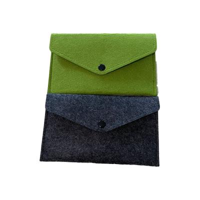 China Wholesale Custom Felt Simple Handbags Handmade Felt Cell Phone Bag Envelope Design Handbag Cell Phone Pouch Cell Phone Bag for sale