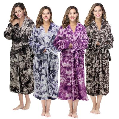 China QUICK DRY Female Bath Robes V-neck Ladies Sleepwear Soft Custom Logo Luxury Bath Robes SPA Robe Hotel Bathrobe women's night dress for sale