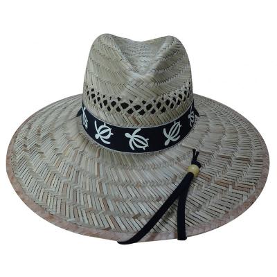 China Farmers Straw Hat Natural Hollow Straw Striped Sun Hat for sale