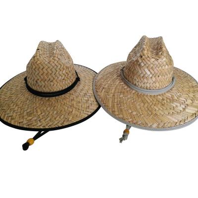 China 2021 New Design Image Natural Straw Hat Lifeguard Hat Kwai And Rush Straw for sale