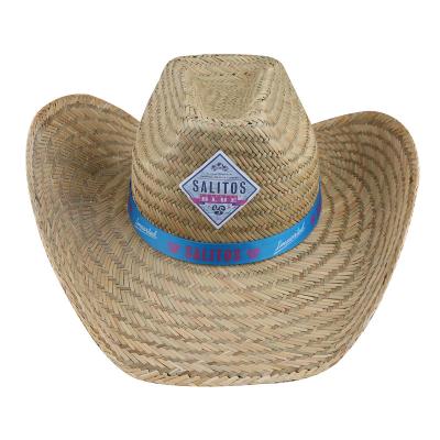 China Hollow Straw Hat Promotional Hollow Cowboy Hat for sale