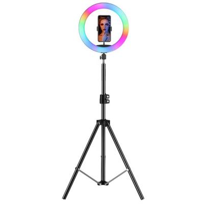 China Mini Camera Equipment RGB Fill Light 8 Inch 12 Inch 10 Inch Video LED Live 26 Color Ring Light for sale