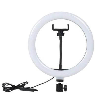 China Mini Made in China 10 Inch Makeup Photography LED Video Ring Light 26cm Wire Switch Tripod for sale