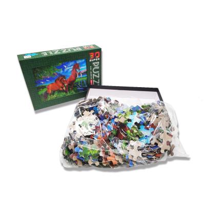 China Europe Europe wholesale in stock high quality low cost 58x38cm 300 pieces 3d lenticular jigsaw puzzle for adult/kids for sale