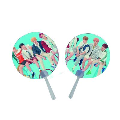 China Super Korean Custom China Stars Idol Group KPOP China 3D Lenticular Hand Fan for sale