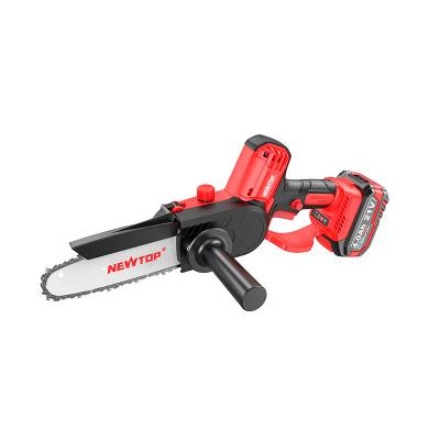 China NEWTOP 8 Inch Mini Rechargeable Cordless Pruning Chainsaw 4.0Ah Battery Operated Electric Chainsaw for sale