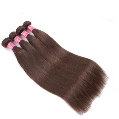 China Factory Wholesale Silky Straight Brazilian Hair Extension Brazilian Virgin Hair Straight Hair Weave Brown Color Bundles Xuchang for sale