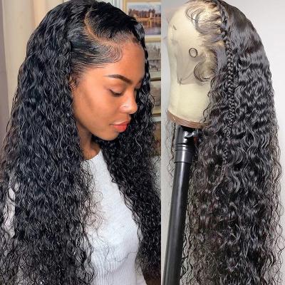 China Wholesale Jerry Curl Virgin Hair Wigs 13X4 Jerry Curly Lace Front Wigs Pre Plucked Human Hair Wigs With Baby Hair For Black Women for sale