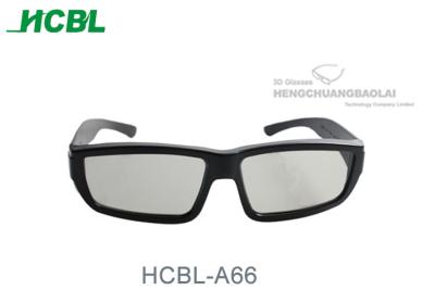 China ABS Frame movie / TV Linear Polarized 3D Glasses 145*150*45mm Size for sale