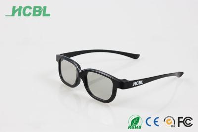 China G07 light Black plastic frame anaglyph 3d glass for Readl 3D cinema / 3D TV for sale