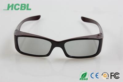 China 3D TV Glasses Plastic Slippy Frame TAC Filter Lens 165 * 38 * 146mm for sale