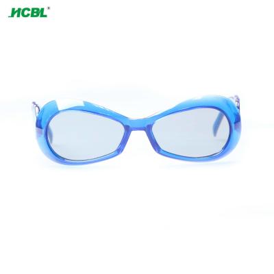 China High quality Blue lucid frame passive Linear/circular polarized 3D glasses for kid for sale