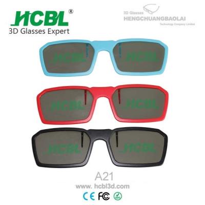 China ABS Kader Cirkel Gepolariseerde Klem op 3D Glazen voor TV/Bioskoop 13.3* 3.7 mm Te koop