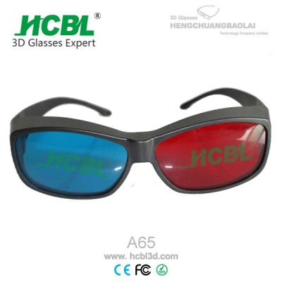 China Reuseable 3D Anaglyph Glasses Red Blue For Computer Game / Stereo Movie for sale