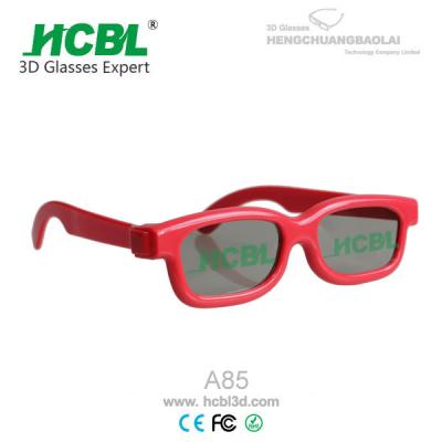 China Christmas Gift Home Cinema 3D Glasses Passive For kids with ABS Frame for sale