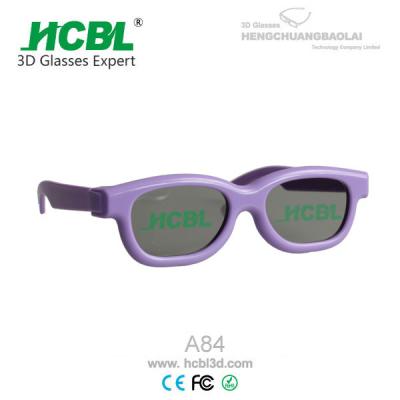 China Safety Recyclable Kid Movie Theater 3D Glasses With Free 1C Logo Printing for sale