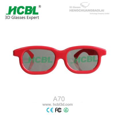 China Reald Red Plastic 3D Glasses for sale