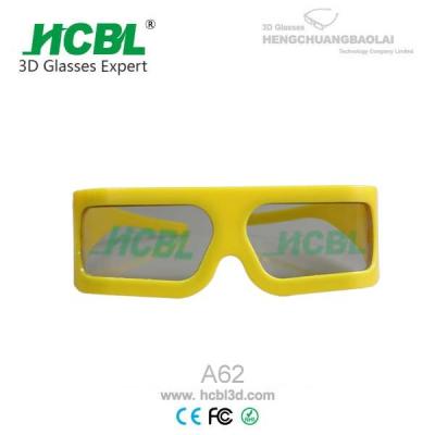 China Large Plastic Eyeglasses / IMAX 3D Glasses For Media Entertainment Club Movies for sale