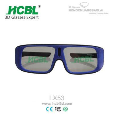 China Auto - stereoscopic Films Imax 3D Glasses / Eyewear With Purple Full Covering Frame for sale