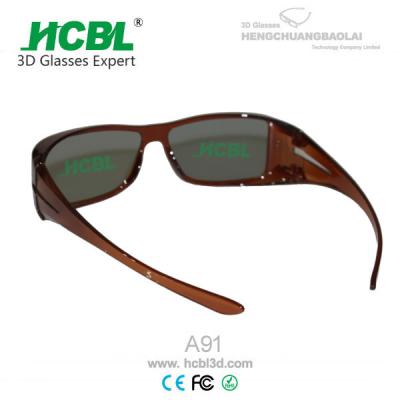 China Adult IMAX 3D Glasses In Black , cool 3d glasses for computer for sale