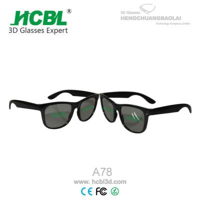 China Hard Frame Linear polarising IMAX 3D Glasses With 45 / 135 Degree for sale