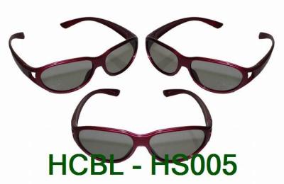 China Rosiness plastic frame Linear Imax 3D Anaglyph Glasses with Projectors for sale