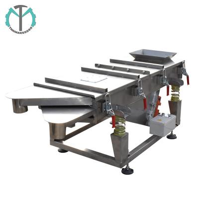 China Tyrone Custom Stainless Steel 2 Motors 0.08HP Rubber And Plastic Linear Vibrating Screen Vibrating Screen For Powder for sale