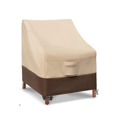 China Polyester Fabric Customized 600D Polyester Outdoor Waterproof UV Proof Nylon Patio Cover Furniture High Back Garden Chair Cover for sale