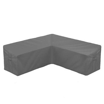 China Custom Outdoor Waterproof Dustproof UV Proof Polyester Fabric Garden Sofa Sectional Sofa Cover V Shaped Cover for sale