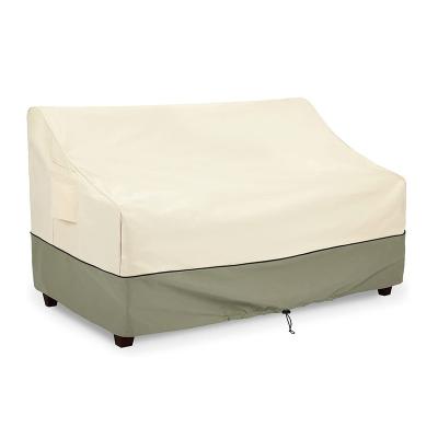 China Direct outdoor polyester fabric garden furniture cover waterproof polyester nylon patio sofa loveseat cover for sale