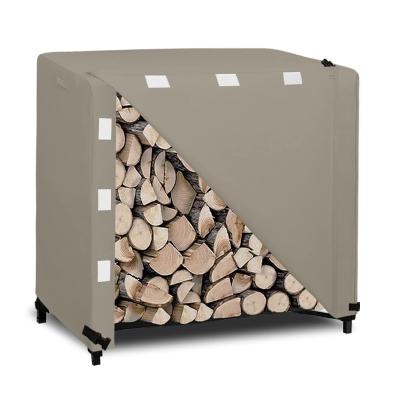 China Polyester fabric factory direct outdoor polyester waterproof patio covers for garden furniture firewood 4feet log rack cover for sale