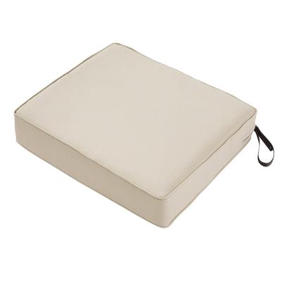 China Wholesale Custom Waterproof Garden Waterproof Deep Outdoor Backyard Cushion Patio Chair Cushion Beige for sale