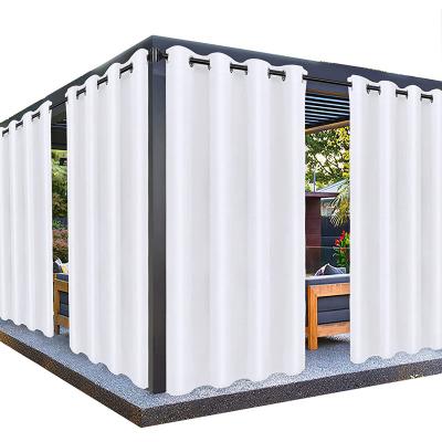 China Outdoor Blackout Patio Modern Polyester Garden Gazebo Waterproof Curtain For Outdoor for sale