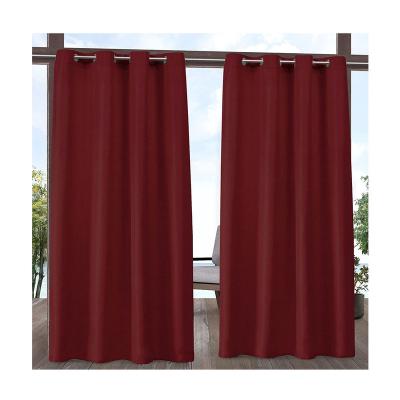 China Outdoor Blackout Blackout Plant Waterproof Patio Balcony Curtain Garden Deck Gazebo Curtain For Patio for sale