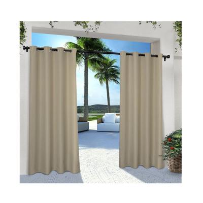 China Outdoor Waterproof Windproof Curtain Side Blackout Modern Style Privacy Curtain Garden Deck Gazebo Blackout Blackout Curtain for sale