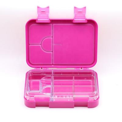 China Hotsale Microwavable Promotional 4 To 6 Compartment Removable Lunch Box Personalized Thermos Food Box For Kids for sale