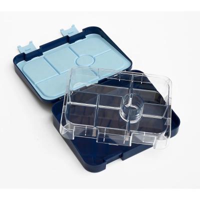 China Application Kids Meal Box Tritan Material Bento Box Dismountable Divided BPA Kitchen Food Trays Plastic for sale