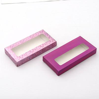 China Manufacturer Recyclable Cosmetic False Eyelash Packaging Custom Glossy Lamination Single Eyelash Packaging Boxes for sale