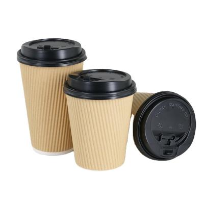 China Double Cup Disposable Wall Paper Coffee Wrapping Paper Biodegradable Paper Cups For Hot Drinks for sale