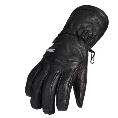 China Neutral / both men and women winter ski genuine leather forgloves new five finger warm touch screen sports warm keeping forgloves for sale