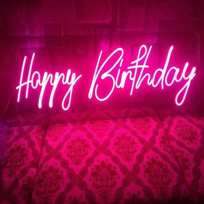 China Buildings Fast Delivery Customs Lead Light Neon Sign Moq Wedding Supply No Led Happy Birthday Decoration Neon Light for sale