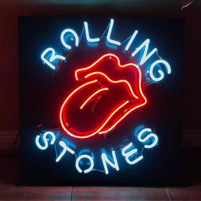 China Strong Buildings B-Neon Dropshipping Package Rolling Stones Neon Sign Led Letter Light Sign In for sale