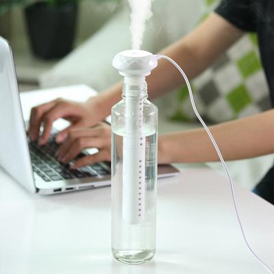 China Portable ABS USB Air Humidifier Diamond Bottle Aroma Diffuser Mist Maker for Home Office Humidification Detachable for sale