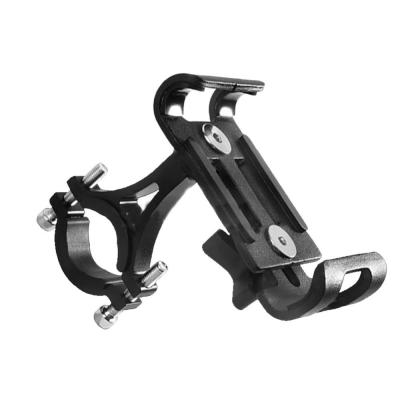 China Tall Bicycle Sturdy Aluminum Bike Mobile Part Phone Holder 360 Degree Adjustable Smartphone Holder For 3.5-6.5 Inch GPS Navigation Bracket for sale