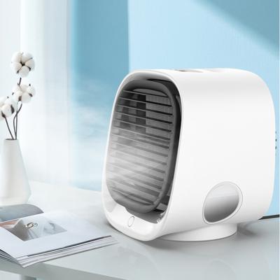 China Mini Portable Air Conditioner USB Multifunctional Modern and Simple Multifunctional Cooler Tabletop Humidifier Desktop Fan for sale